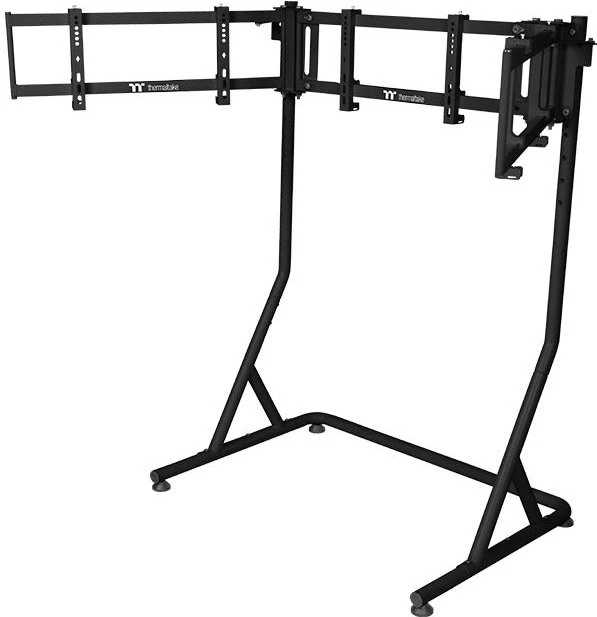 Thermaltake Triple Monitor Stand Pro Black für Racing Simulator Cockpit GR500, schwarz