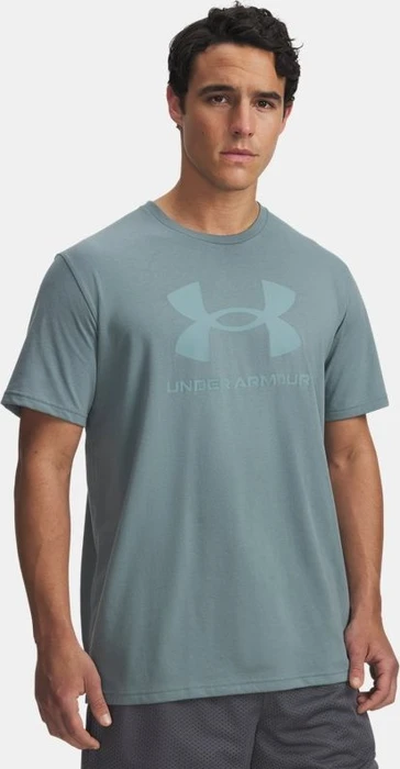Under Armour Logo Funktionsshirt kurzarm jasper blue/serpentine (Herren)