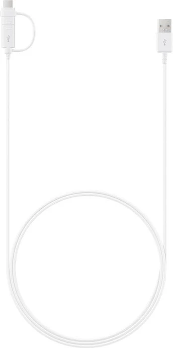 Samsung USB-A 2.0 auf USB-C/USB 2.0 Micro-B Combo Adapterkabel, 1.5m weiß