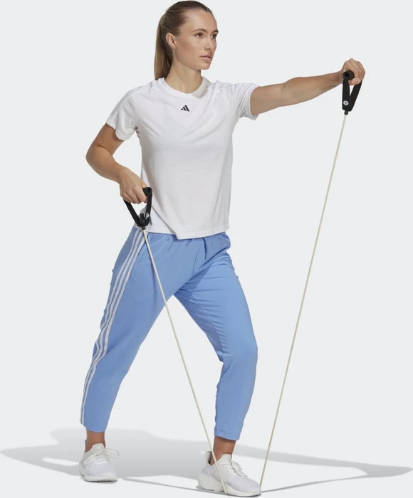 adidas Aeroready Train Essentials Minimal Branding Funktionsshirt kurzarm weiß (Damen)