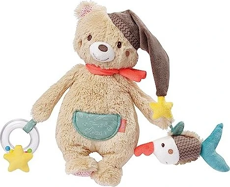 Fehn Activity Bär mit Klemme Kinderwagenkette