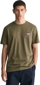 Gant Archive Shield Stickerei T-Shirt kurzarm juniper green (Herren)
