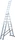 Krause Corda Alu 3-tlg. Teleskop-Mehrzweckleiter, 3x 10 Stufen (033406)