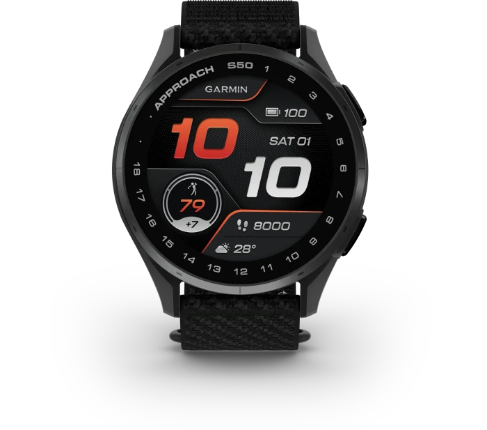 Garmin Approach S50 GPS-Golfuhr slate/black