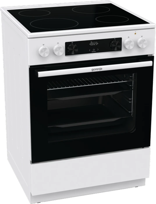 Gorenje GEC6C40WD Elektroherd mit Glaskeramik-Kochfeld