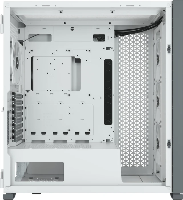 Corsair iCue 7000X RGB, weiß, Glasfenster
