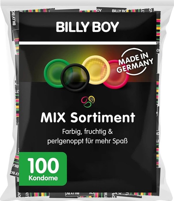 Billy Boy Mixed Condoms Set 52-56mm, 100 Stück