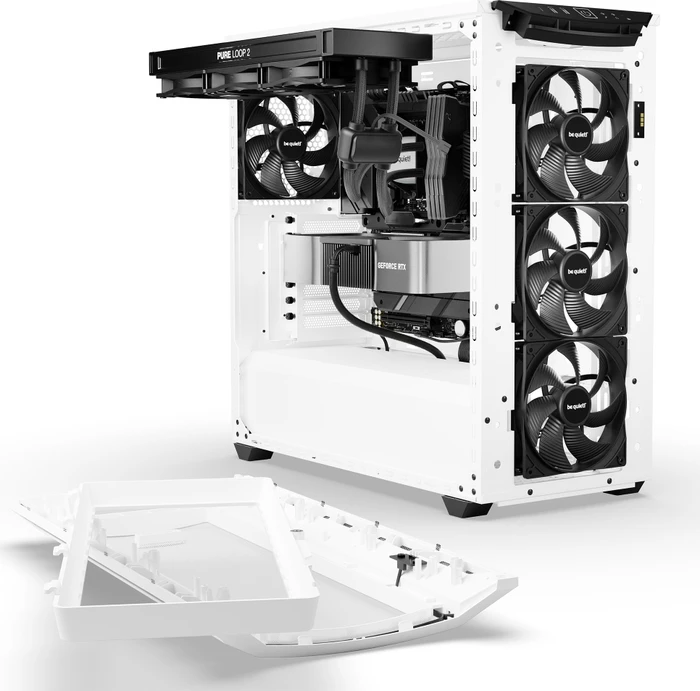 be quiet! Shadow Base 800 DX White, weiß, Glasfenster, schallgedämmt