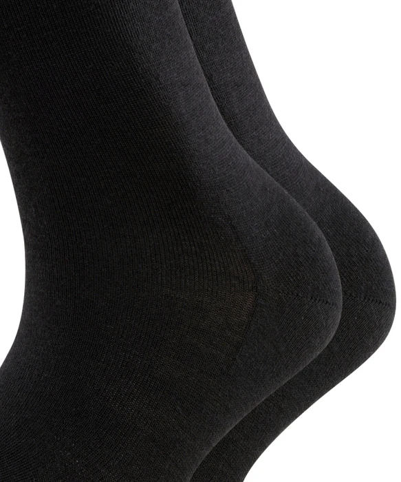 Falke Softmerino Socken schwarz, 2 Paare (Damen)