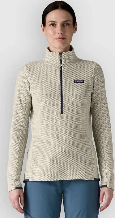Patagonia R1 Air Fleece Zip-Neck Pullover wool white (Damen)