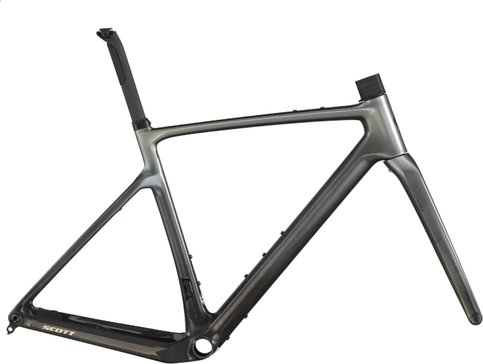 Scott Addict Gravel Team HMF Cyclocross/Gravelbike Rahmenset chrome silver