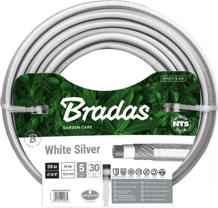 Bradas White Silver 1/2" Gartenschlauch