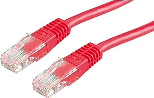 Value Patchkabel, Cat6, U/UTP, RJ-45/RJ-45, 3m, rot