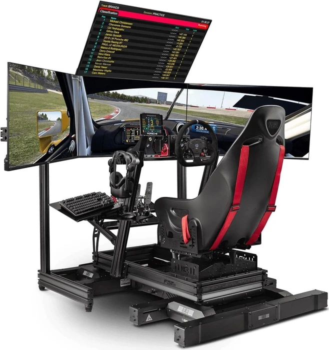 Next Level Racing F-GT Elite Aluminium Simulator Cockpit, Wheel Plate Edition