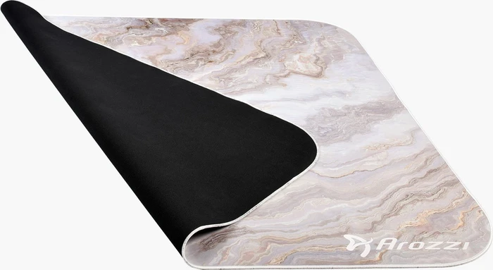 Arozzi Zona Bodenschutzmatte, White Marble, quadratisch, weich