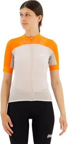 POC Essential Road Logo Trikot kurzarm zink orange/granite grey (Damen)
