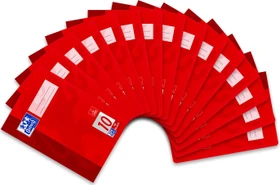 Oxford Schulheft, A5, Lineatur 10, rot, 16 Blatt, 15er-Pack