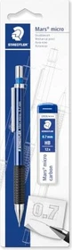 Staedtler Staedtler Mars Micro 775 Druckbleistift HB 0.7mm graphit, schwarz/blau, Radierer, 12 Minen, 2er-Set