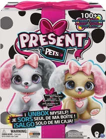 Spin Master Present Pets Interaktiver Plueschhund Fancy
