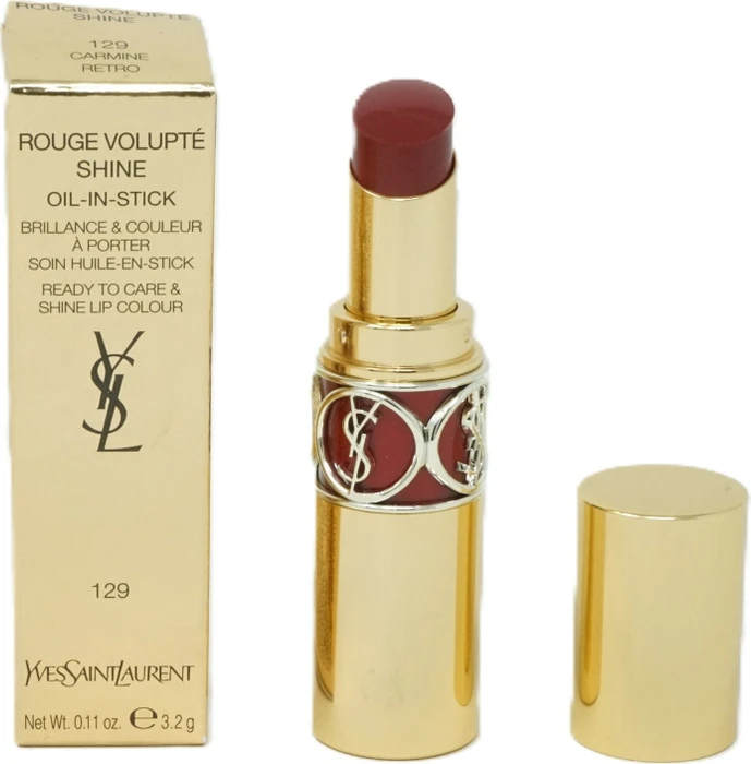 Yves Saint Laurent Rouge Volupte Shine Lipstick 129 carmine bolero LSF15, 3.2g