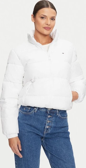Tommy Hilfiger Cropped Essential Puffer Jacke weiß (Damen)