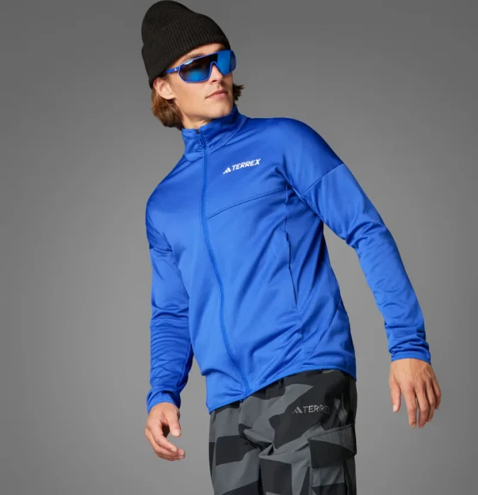 adidas Terrex Xperior Climawarm Light Fleece Jacke semi lucid blue (Herren)