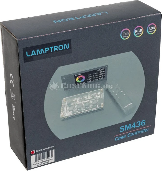 Lamptron SM436 PCI RGB, Licht- und Lüftersteuerung, schwarz, 4-fach