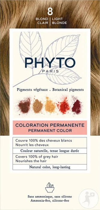 Phyto Color Haarfarbe Kit 8 light blonde, 112ml