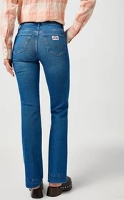 Wrangler Flare Jeans solid blue (Damen)