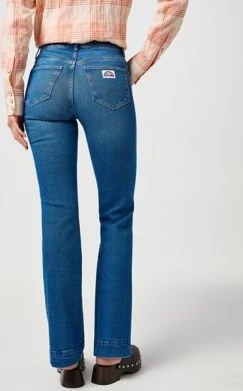 Wrangler Flare Jeans solid blue (Damen)