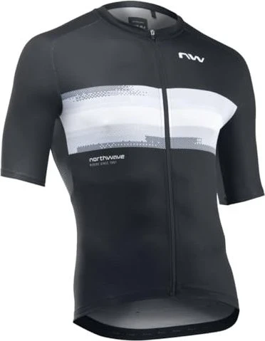 Northwave Force Evo Trikot kurzarm schwarz/weiß (Herren)