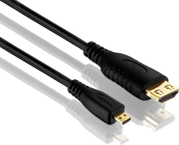 PureLink High Speed mit Ethernet HDMI 1.4 Kabel Typ-A/Typ-D Micro schwarz, 1m