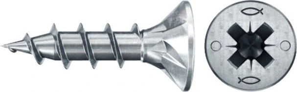 fischer PowerFast FPF II CZF BC PZ2 4x20 Spanplattenschraube, 4x20mm, 100 Stück