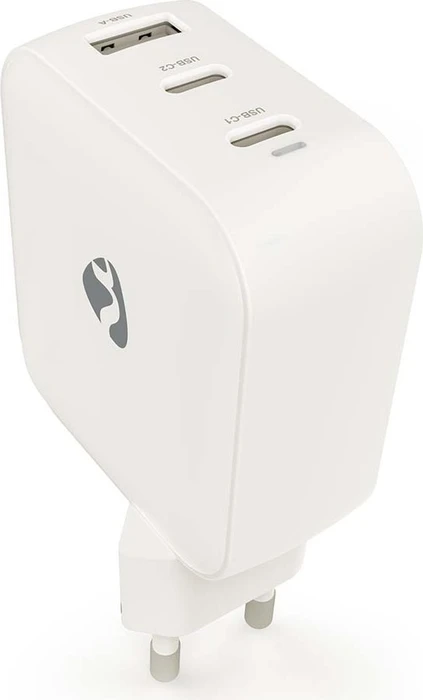Nedis Netzladegerät 100W GaN PD3.0 Schnellladefunktion 1x USB-A / 2x USB-C weiß