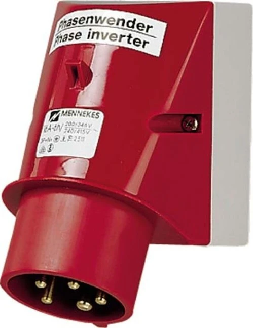 Mennekes CEE Wandgerätestecker 32A 5p 400V 6h IP44 mit Phasenwender