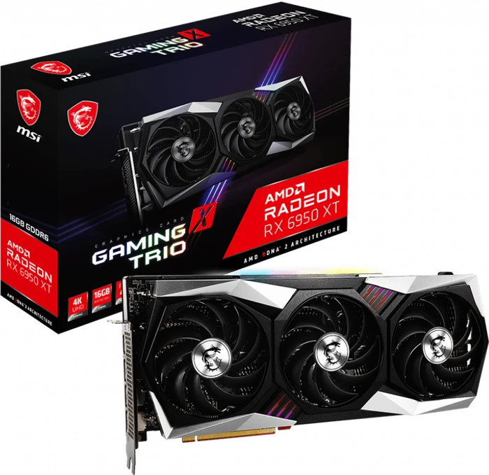 MSI Radeon RX 6950 XT Gaming X Trio 16G, 16GB GDDR6, HDMI, 3x DP