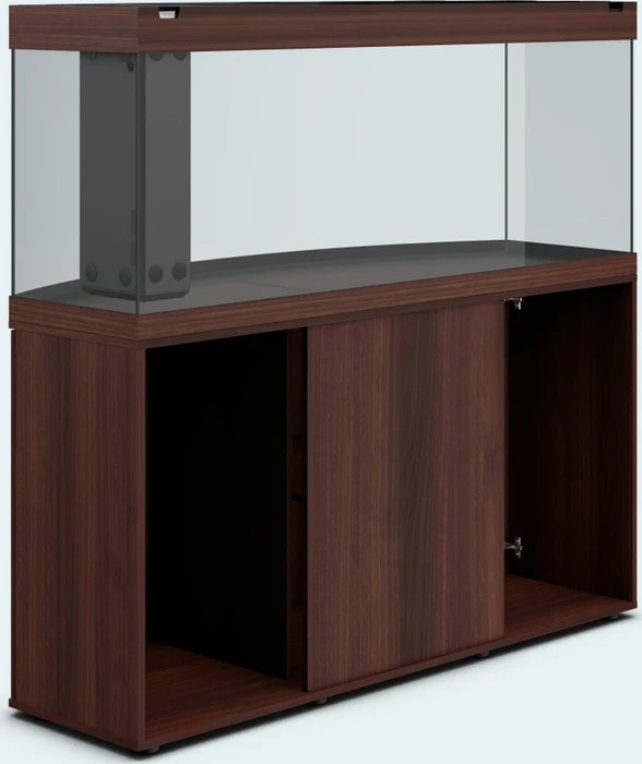 Juwel Vision 450 LED Aquarium-Set mit Unterschrank, dunkles Holz/dunkles Holz, 450l