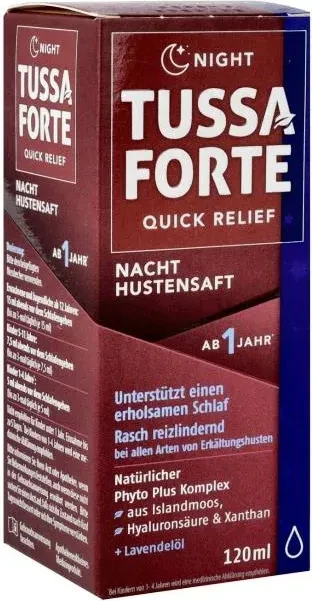 Tussaforte Night Quick Relief Hustensaft, 120ml