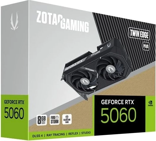 Zotac Gaming GeForce RTX 5060 Twin Edge Plus, 8GB GDDR7, HDMI, 3x DP