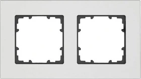 Siemens DELTA miro Aluminium Rahmen 2-Fach, aluminium natur