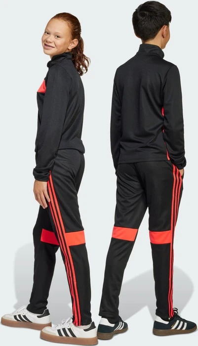 adidas Tiro 25 Essentials Trainingshose lang black/lucid red (Junior)