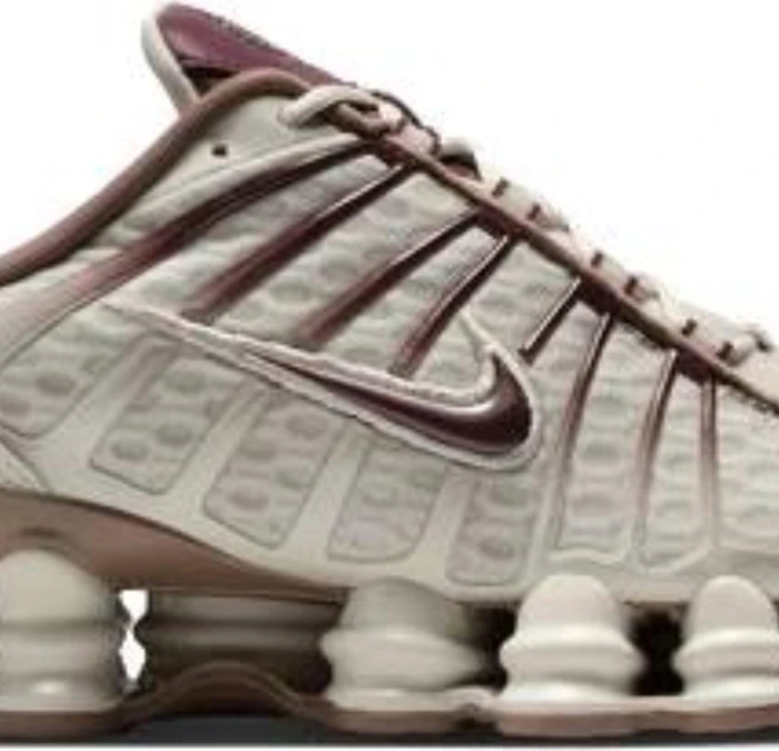 Nike Shox TL light bone/mink brown/burgundy crush (Damen)