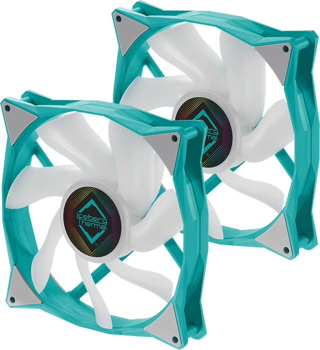 Iceberg Thermal IceGALE ARGB, Teal, 140mm, 2er-Pack