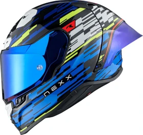 Nexx X.R3R Glitch Racer blau/weiß/gelb