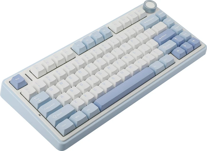 Epomaker x Aula F75, Sea Salt Blue, LEDs RGB, hot-swap, LEOBOG Graywood V3, USB/Bluetooth, US
