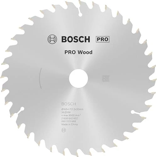 Bosch Professional Optiline Wood Kreissägeblatt 36Z, 165x1.7x20mm, 1 Stück