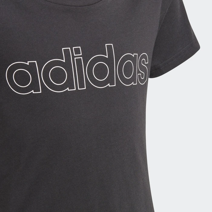 adidas Essentials T-Shirt kurzarm schwarz/weiß (Junior)