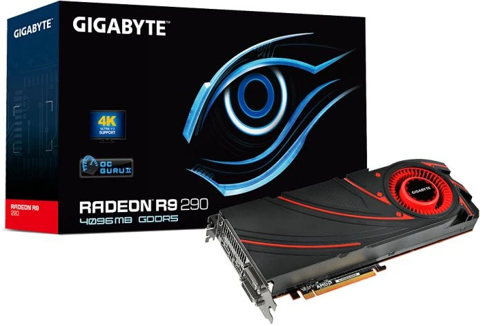 GIGABYTE Radeon R9 290, 4GB GDDR5, 2x DVI, HDMI, DP