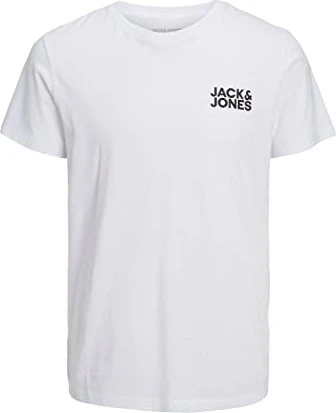 Jack & Jones Logo T-Shirt kurzarm white/small print (Herren)