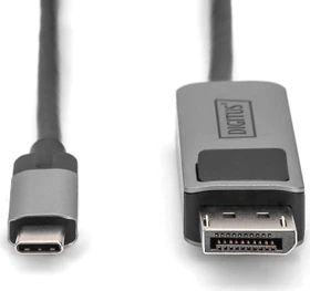 Digitus USB-C [Stecker] auf DisplayPort 1.4 [Stecker] 8K 30Hz Adapterkabel, 1m (DB-300334-010-S)